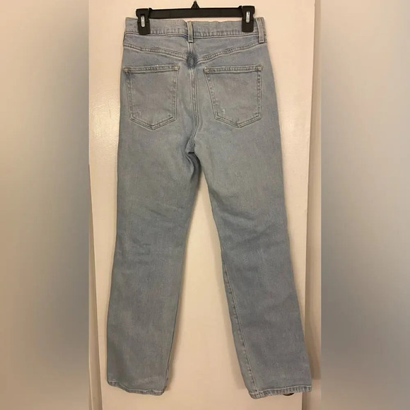 AYR The Sugar Straight Leg Jeans Light Blue Size 27 Short - Picture 3 of 11